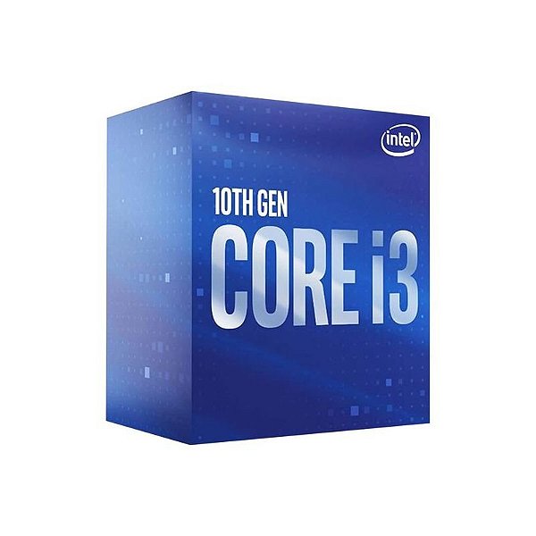 Processador Intel Core i3-10100F 4 Núcleos, 8 Threads, 3.6GHz - LGA 1200 Turbo até 4.3GHz