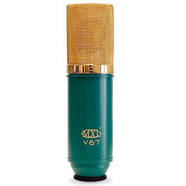 Microfone Condensador MXL V67G Verde para Estúdio e Gravação Profissional