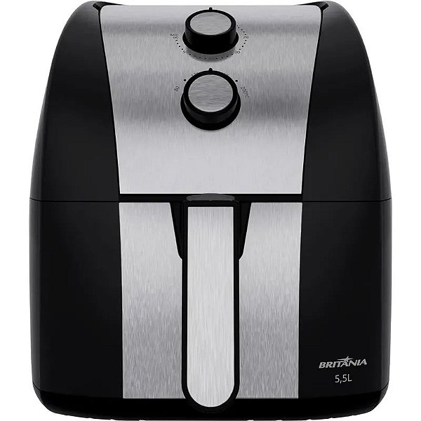 Fritadeira Elétrica Sem Óleo Britânia BFR51 5,5L 1500W Preta 220V