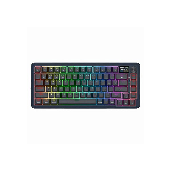 Teclado Gamer Redragon K708-RGB-Pro Sem Fio Linear - Preto com Iluminação RGB