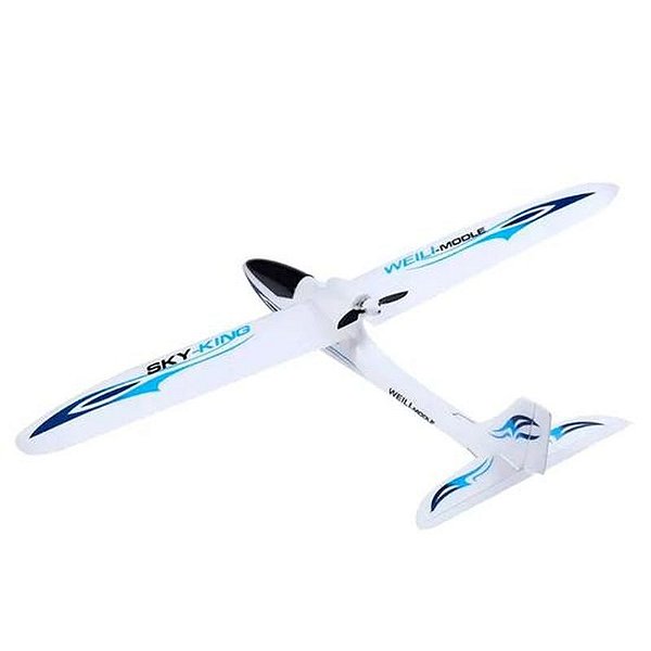 Avião RC Wltoys SKY-King F959S 3 Canais Pronto para Voar - Azul