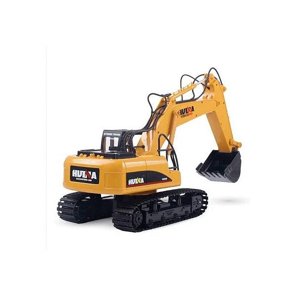 Escavadeira Huina 1/14 com Esteira 15CH em Diecast - Modelo Realista e Durável