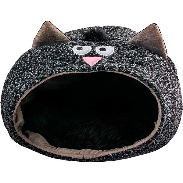 Cama para Gato AFP Nest 46x46x27cm - Cor Preta, Conforto e Estilo para Seu Felino