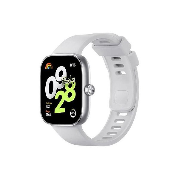 Relógio Inteligente Xiaomi Redmi Watch 4 - Prata BHR7848GL com Monitoramento da Saúde