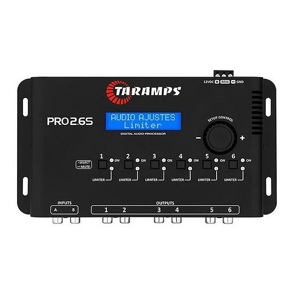 Processador de Áudio Taramps PRO-2.6S - Edição Especial em Preto