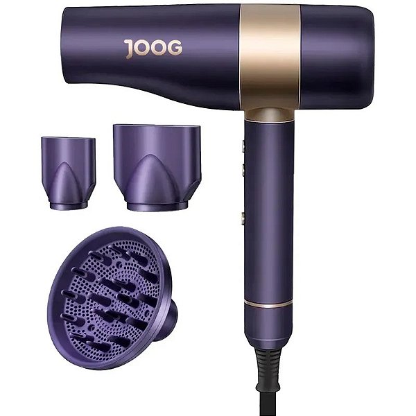 Secador de Cabelo Joog PHD-J2 1600W - Potência e Elegância na Cor Roxa