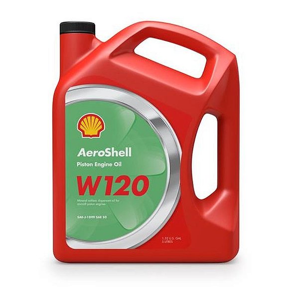 Óleo Aeroshell W120 - 5,28 QT (5L) para Aviação e Máquinas Agrícolas