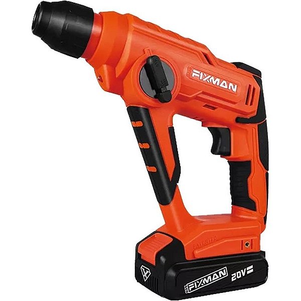 Furadeira de Impacto Profissional 20V com Martelete e Luz LED - Fixman FL109002-04