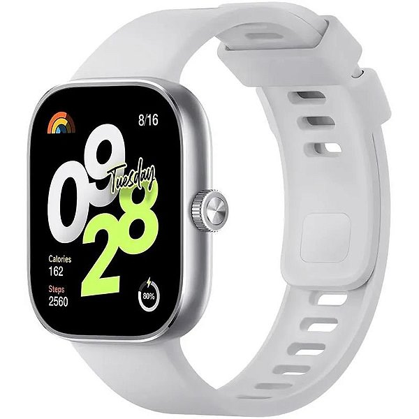 Relógio Inteligente Xiaomi Redmi Watch 4 - M2315W1, Cinza Prateado, Tecnologia Avançada