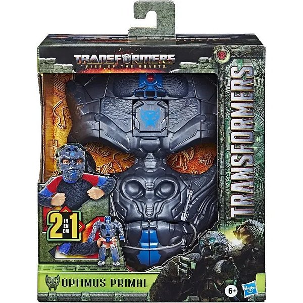 Máscara de Transformers: Optimus Primal - A Ascensão das Feras (Hasbro)