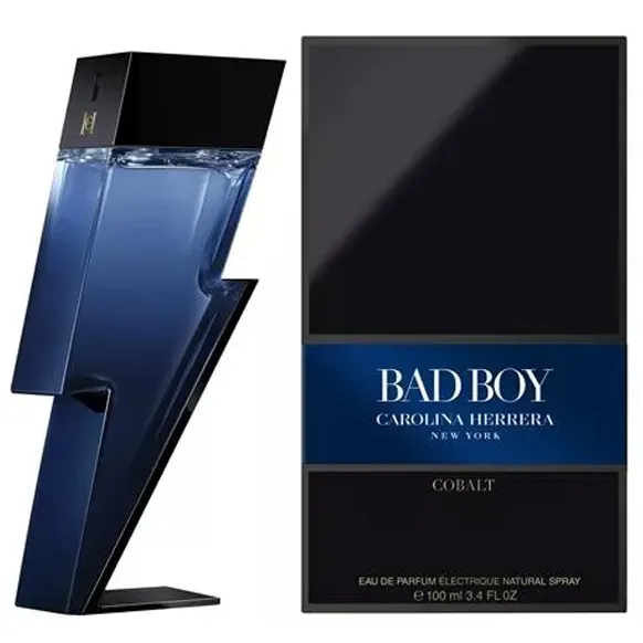 Perfume Carolina Herrera Bad Boy Cobalt Edp 100Ml - Masculino - Nova Edição Exclusiva