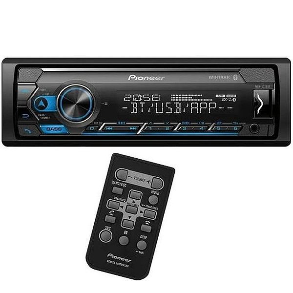 Rádio Automotivo Pioneer MVH-S325BT Bluetooth/USB/MP3 23W - Preto