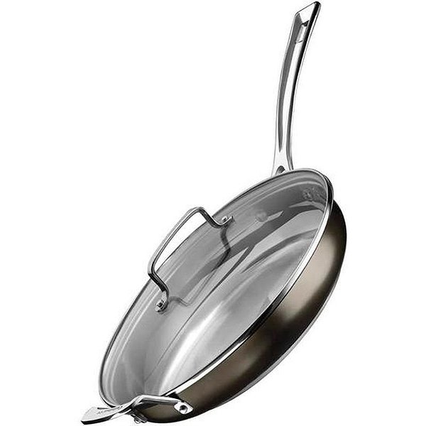 Frigideira Antiaderente 30Cm Com Tampa Indução Cuisinart