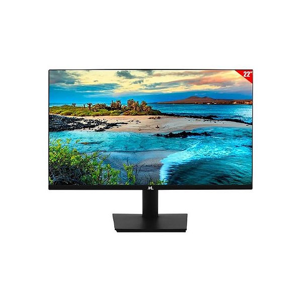 Monitor Mtek MK22SFV100P 22 Full HD 100Hz com Conexões VGA e HDMI