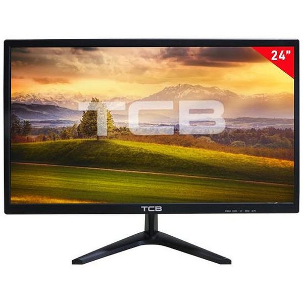 Monitor TCB24 Full HD 24 com HDMI, VGA e Alto-falantes Embutidos