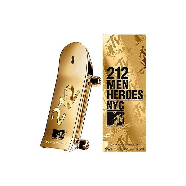 Perfume Carolina Herrera 212 Men Heroes NYC MTV - Eau de Toilette 90ML Masculino