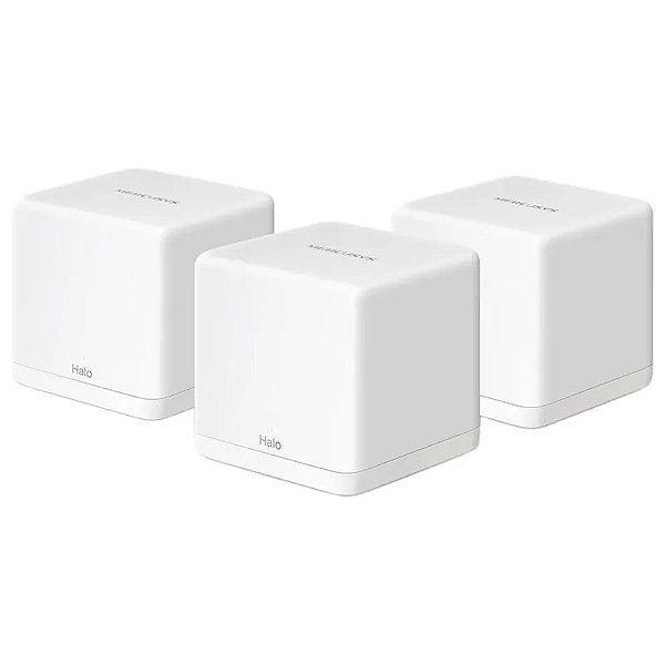 Roteador Mesh Mercusys Halo H30G Ac1300 - Kit Com 3 Unidades Para Conexão Estável