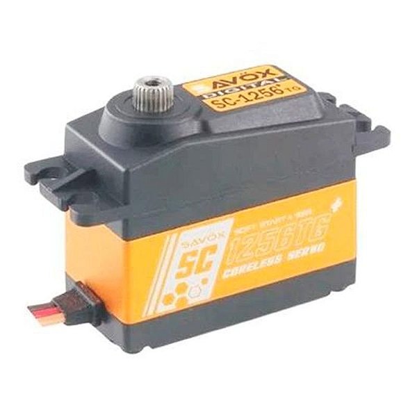 Servo Savox SC-1256TG Plus 6V 20KG 0.15S de Alta Precisão para Modelismo e Robótica