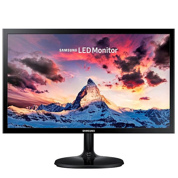 Monitor Led Samsung S22F350Fhl 22 Full Hd - Preto - Ecrã Fino E Excelente Qualidade De Imagem