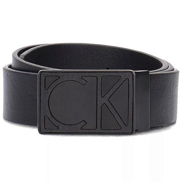 Cinto De Couro Preto Calvin Klein Masculino