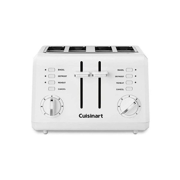 Torradeira De 4 Fatias Cuisinart Classica Branca 110V