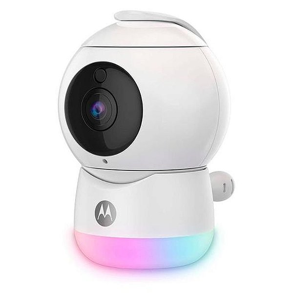 Câmera de Segurança Motorola Peekaboo-W Full HD Wi-Fi - Branco com Visão Noturna