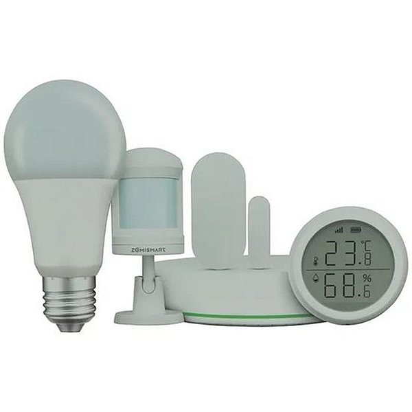 Kit inteligente Zemismart Zigbee para automação residencial (5 peças) - Branco