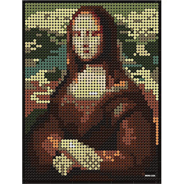Kit de Blocos de Montagem Mona Lisa Wange - 5121 (3262 Peças)