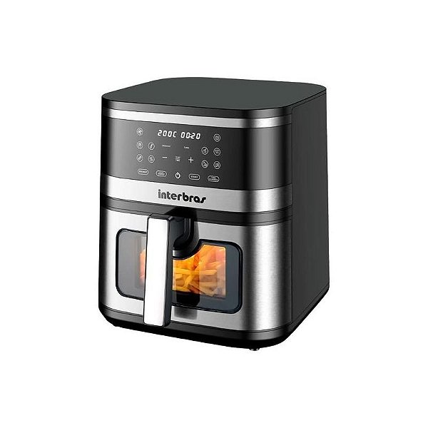 Fritadeira Elétrica Air Fryer Interbras S30BR 8L 1700W - Preto 110V