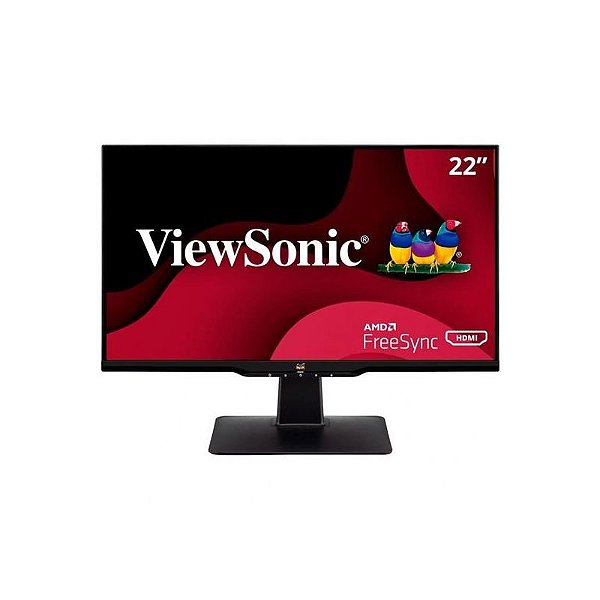 Monitor ViewSonic VA2233-H 22 FHD LED Preto com Conexões VGA e HDMI