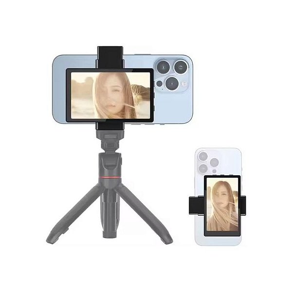 Monitor de Vlog Kingma VL-PH01 com Tela para Selfie