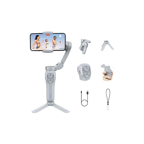 Estabilizador Profissional L7C Pro - Gimbal de 3 Eixos para Câmeras