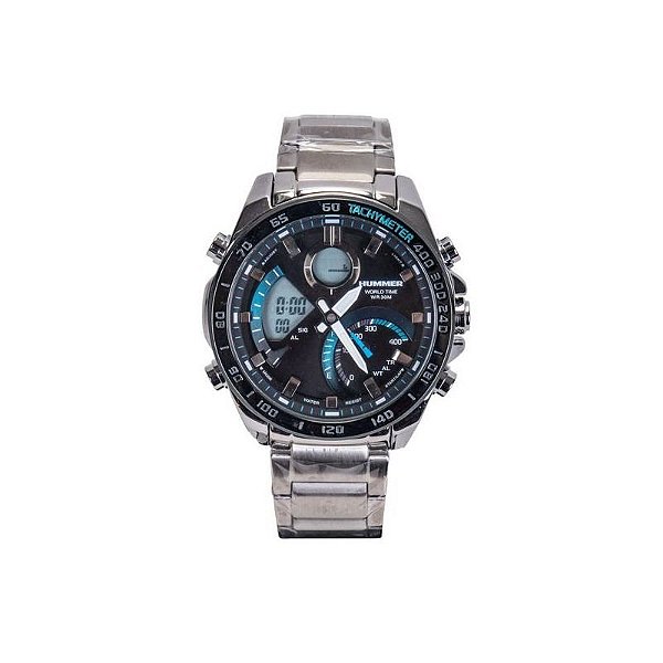 Relógio Multifuncional Hummer Metal Prata WH2-224211