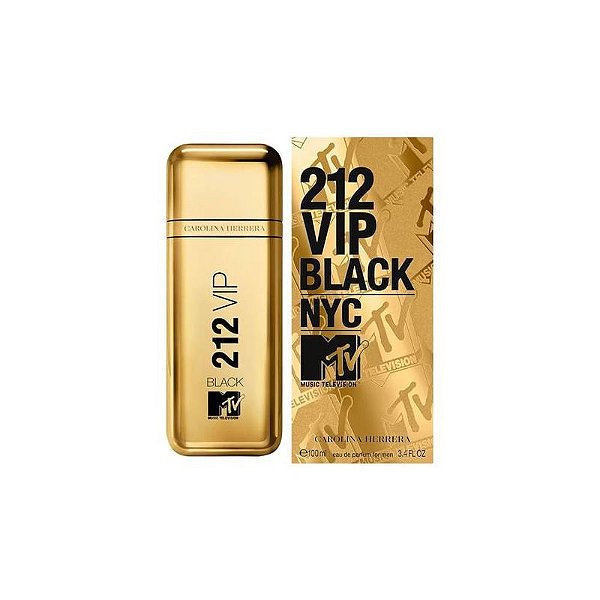 Perfume Carolina Herrera 212 VIP Black NYC MTV Eau de Parfum 100ML