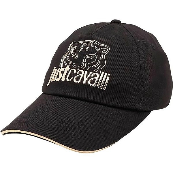 Boné Just Cavalli Preto 75QAZK50 ZG225 - Modelo Exclusivo