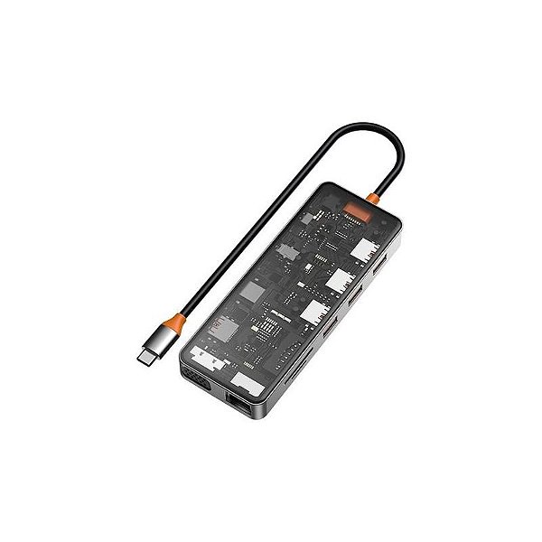 Concentrador Usb-C Wiwu Cb011 11 Em 1 Cinza Espacial