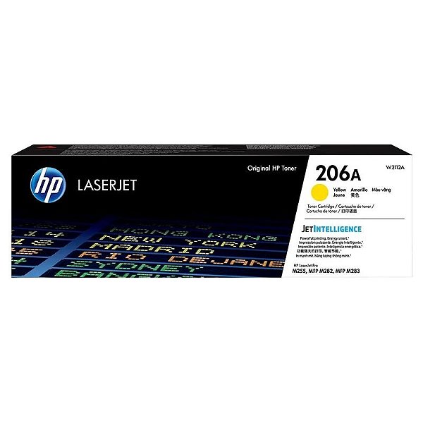 Toner Laser HP 206A W2112A - Amarelo - Impressões de Alta Qualidade