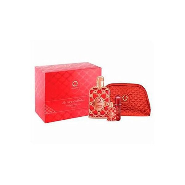 Kit de Perfume Orientica Luxury Amber Rouge 80ML - Edição Especial (3 Frascos)