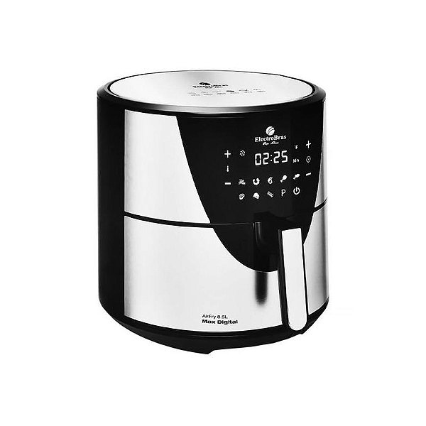 Fritadeira Elétrica Compacta Airfry Electrobras EBAF-85D 8.5L 1900W - Preto