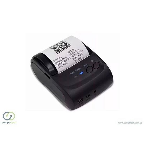 Impressora Térmica Portátil Usb/Bluetooth