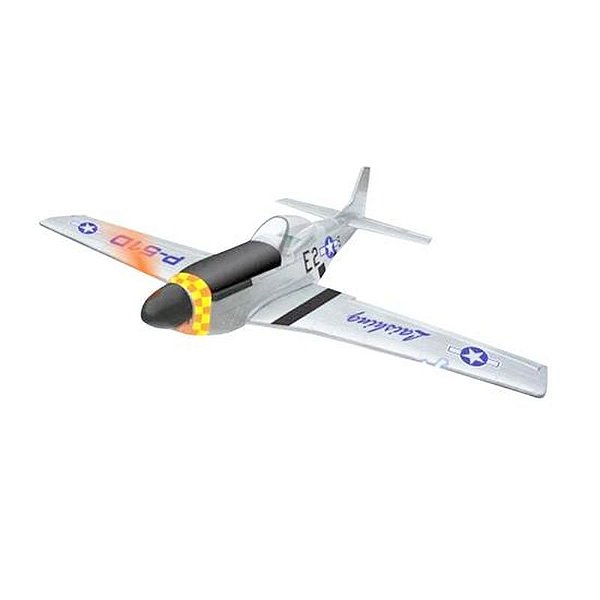 Avião RC Mustang P51 RTF 4 Canais - Modelo de Aeronave Elegante e Pronto para Voar