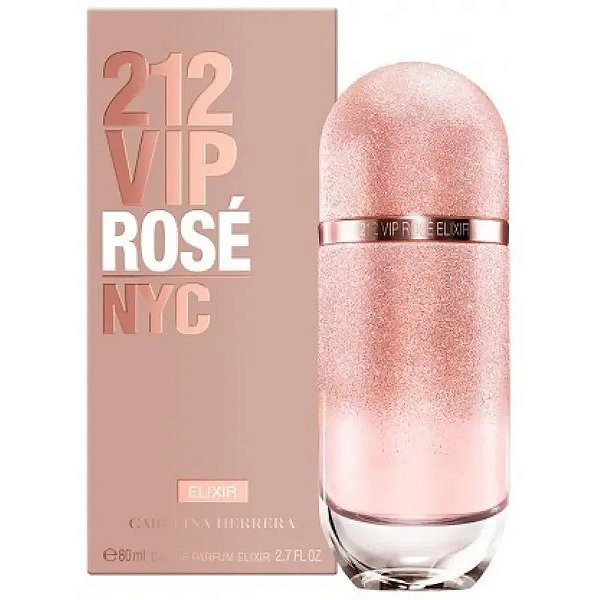 Perfume Carolina Herrera 212 Vip Rosé Elixir EDP Feminino 80mL - Elegância e Sofisticação