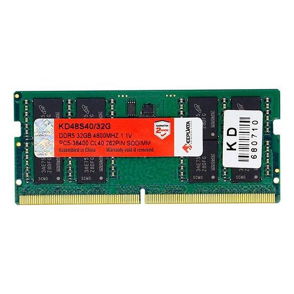 Memória RAM Keepdata 32GB DDR5 4800MT/s para Notebooks - KD48S40/32G