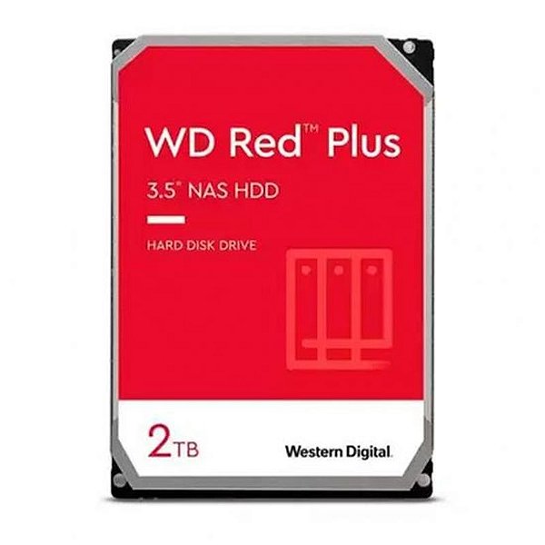 Disco Rígido SATA3 2TB Western WD20EFPX Red Plus 5400RPM - Armazenamento Confiável