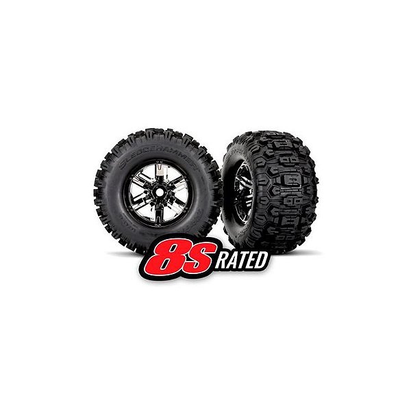 Roda Traxxas Sledgehammer CHRM 24MM para X-Maxx e XRT - Modelo 7774A