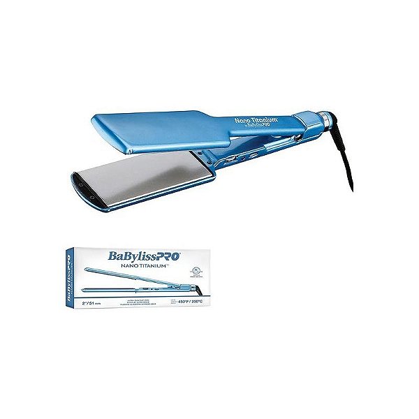 Prancha Alisadora Profissional Babyliss Pro Nano Titanio - Azul Claro