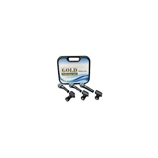 Microfone Profissional Gold Dm581 Kit - Qualidade Superior