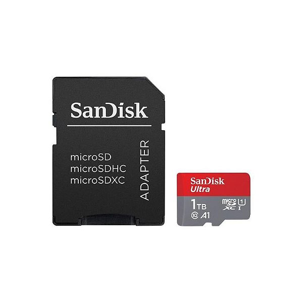 Cartão de Memória SanDisk Ultra 1TB Micro SD com Adaptador - 150MB/s