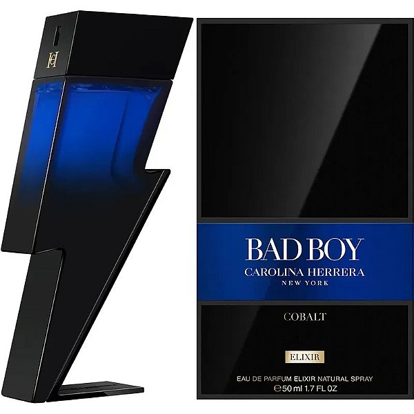 Perfume Carolina Herrera Bad Boy Cobalt Elixir EDP 50mL - Aromático Masculino