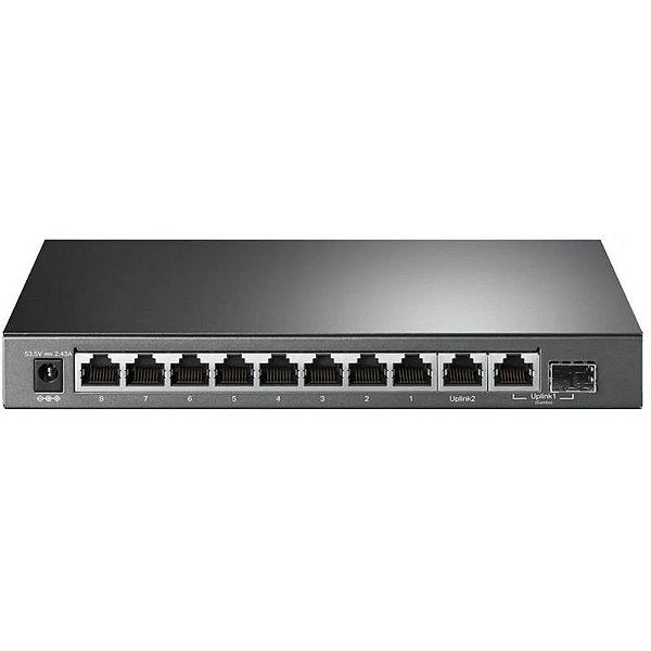 Switch de Rede TP-Link TL-SG1210MP 10 Portas 10/100 Mbps PoE+ 8 Portas